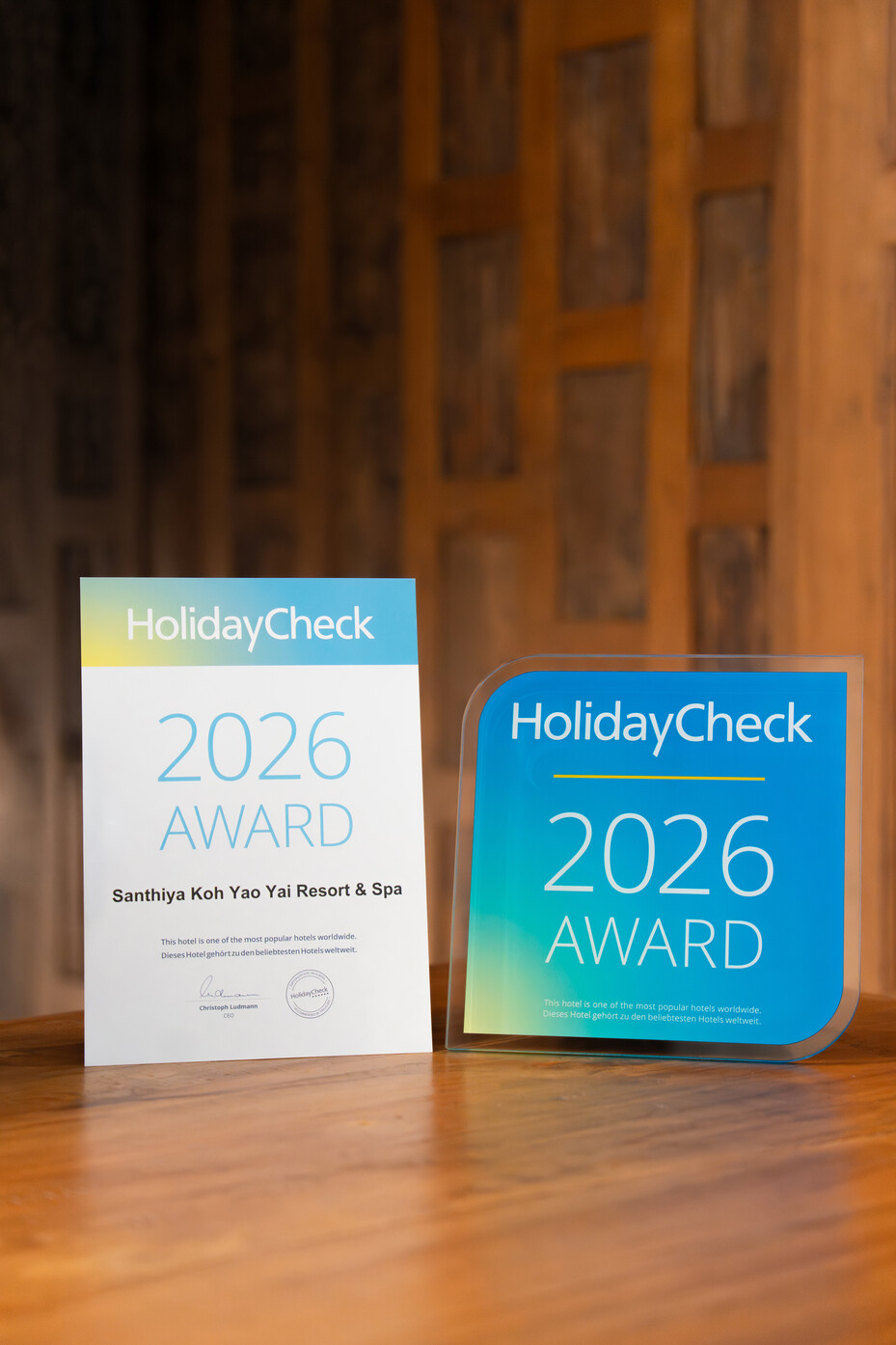 HOLIDAYCHECK AWARD 2026